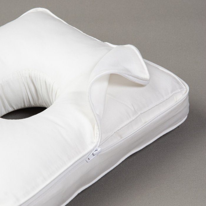 Mono Pillow with cover undone