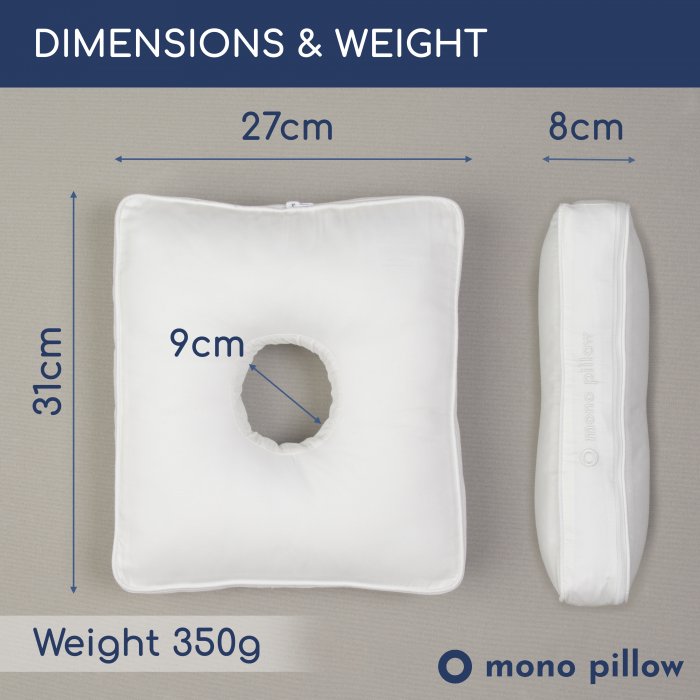 Mono Pillow dimensions and weight